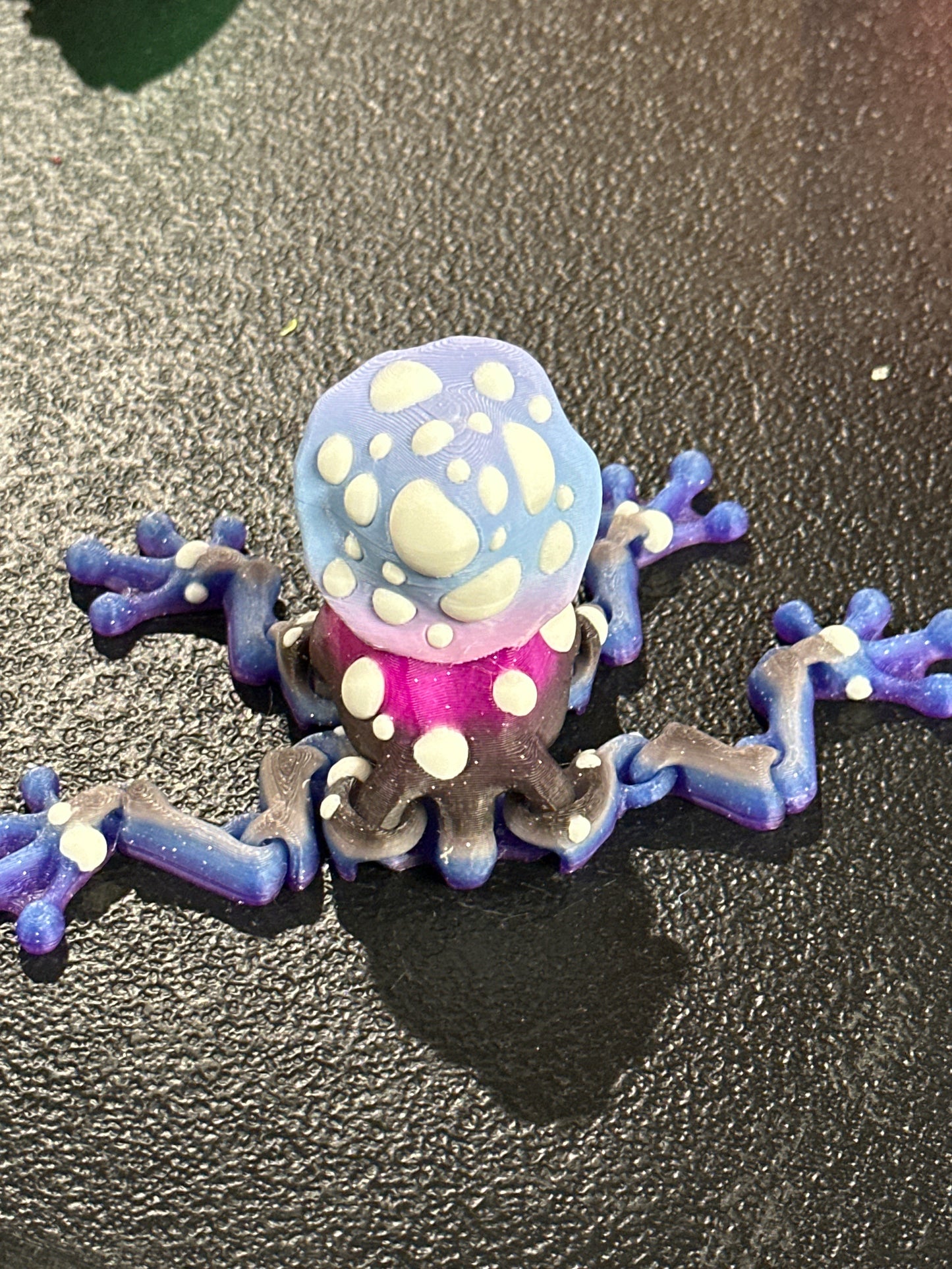 Galaxy Mushroom Frog | Flexible Fidget Toy | Cute Frog Gift & Desk Decor