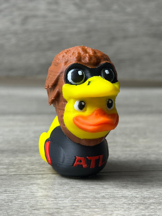 Atlanta Falcons 3D printed football duck figurine, collectible NFL team fan decor, detailed sports mascot model, image 2