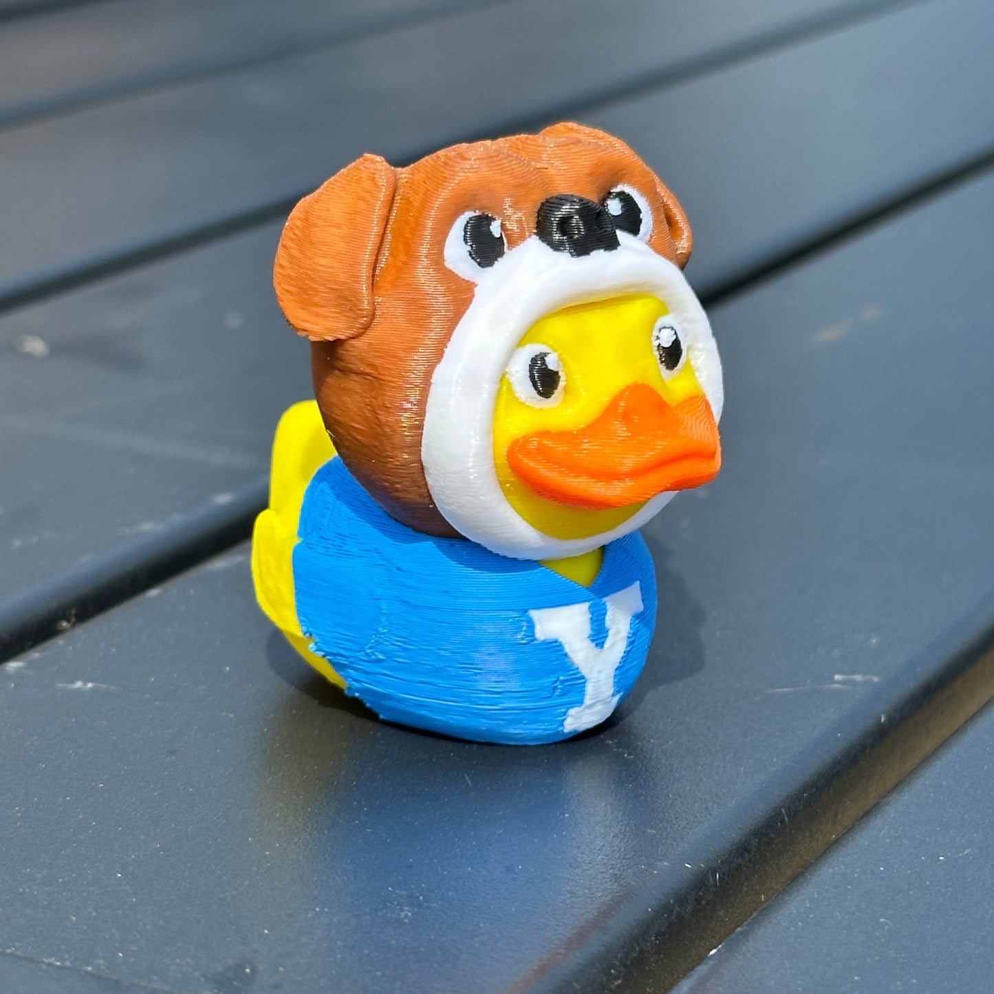 Yale Bulldog Duck Gift – Handmade Mascot Collectible for Fans & Alumni