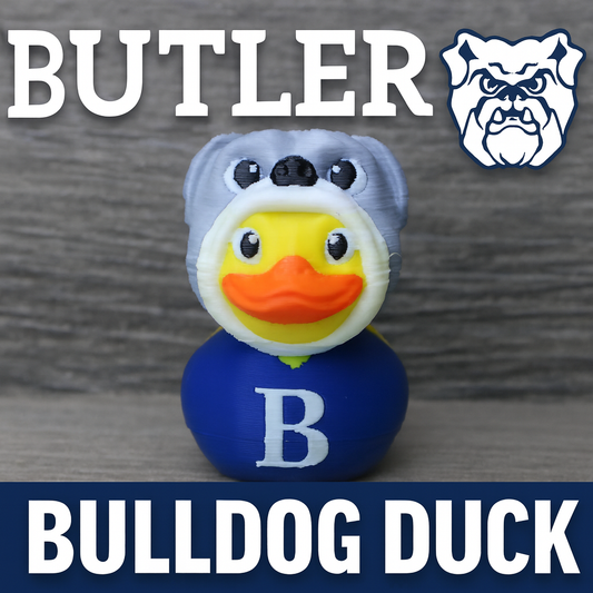 Butler University Bulldogs Duck | BU Mascot Gift | Go Dawgs Collectible