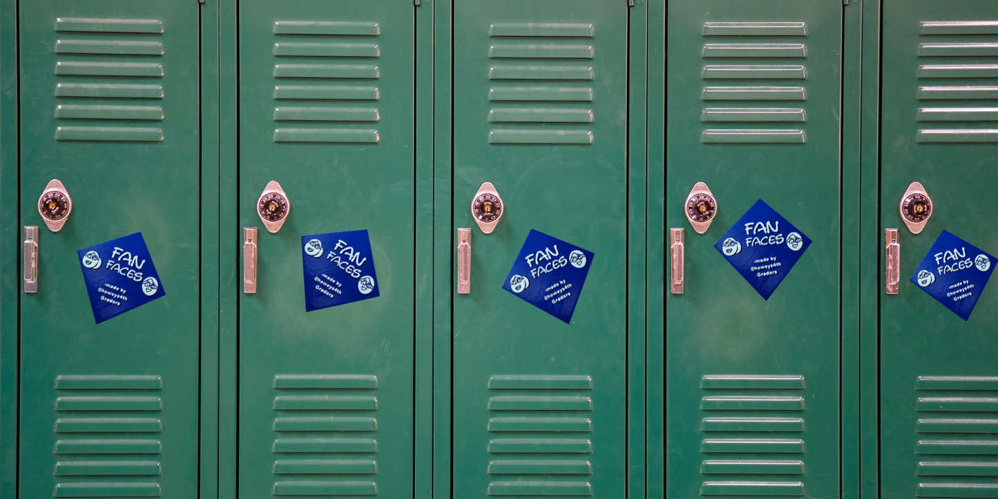 Fan Faces Logo Magnet – Fun & Unique Fridge Decoration- Comes with Free shipping