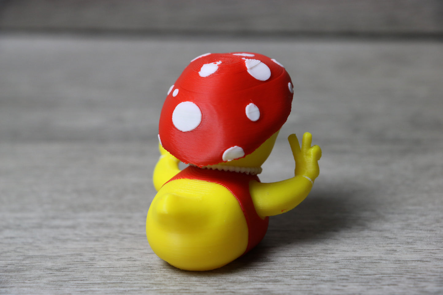 Mushroom Duck with Heart Glasses – Cottagecore, Hippie Gift, Jeep Duck Accessory