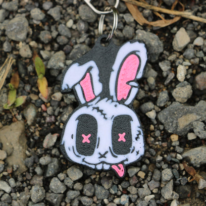 Sippy Bunny Keychain – Rave Bag Charm for EDM Fans and Bass Music Lovers