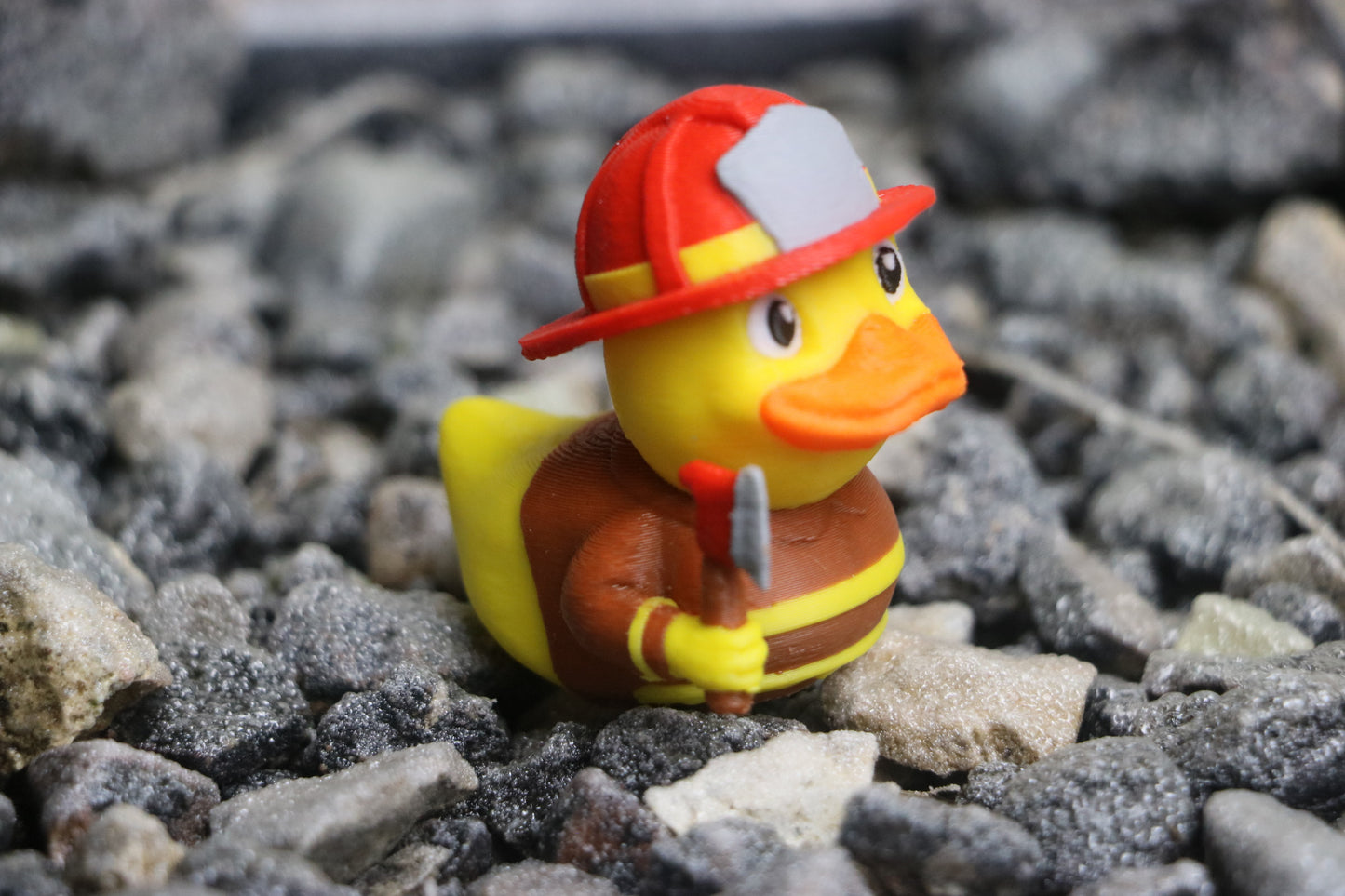 Firefighter Duck Figurine – Jeep Ducking Gift for First Responders & Collectors