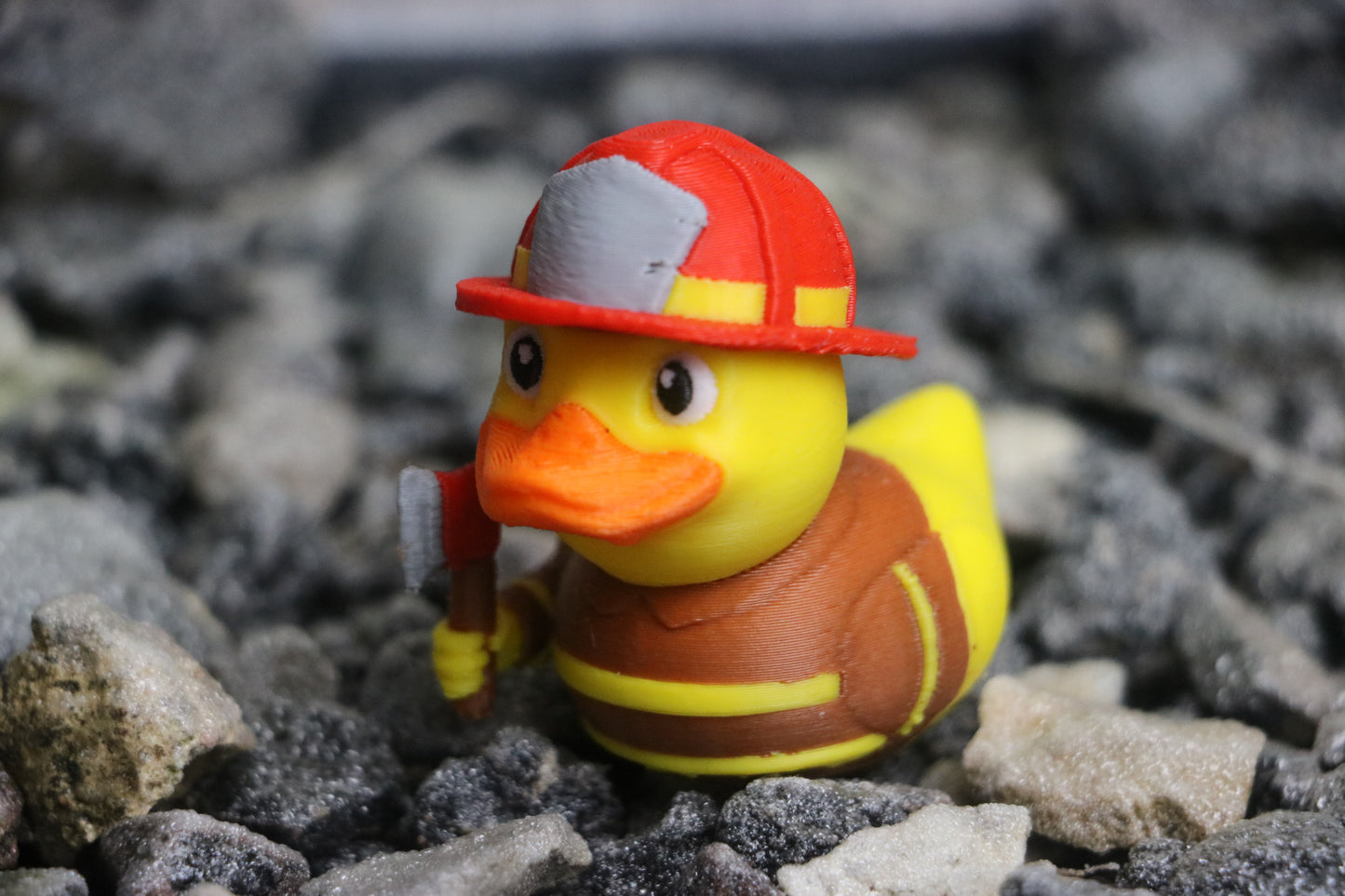 Firefighter Duck Figurine – Jeep Ducking Gift for First Responders & Collectors