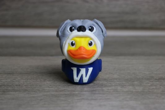 Wingstate Bulldogs Duck Gift – 3D Printed Mascot Toy for Fans & Collectors