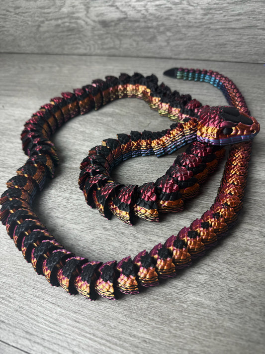 Articulated Snake Toy – Flexible Poseable Reptile Model, Fun Gift for Snake Lovers and Collectors