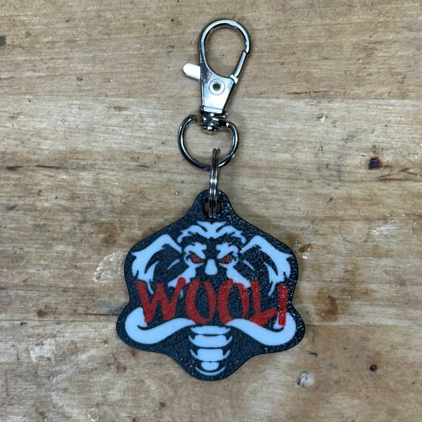 Wooli Keychain – EDM Festival Accessory, Rave Bag Charm, Bass Music DJ Fan Gift, Cute Collectible for Headbangers, Wooli Merch Inspired