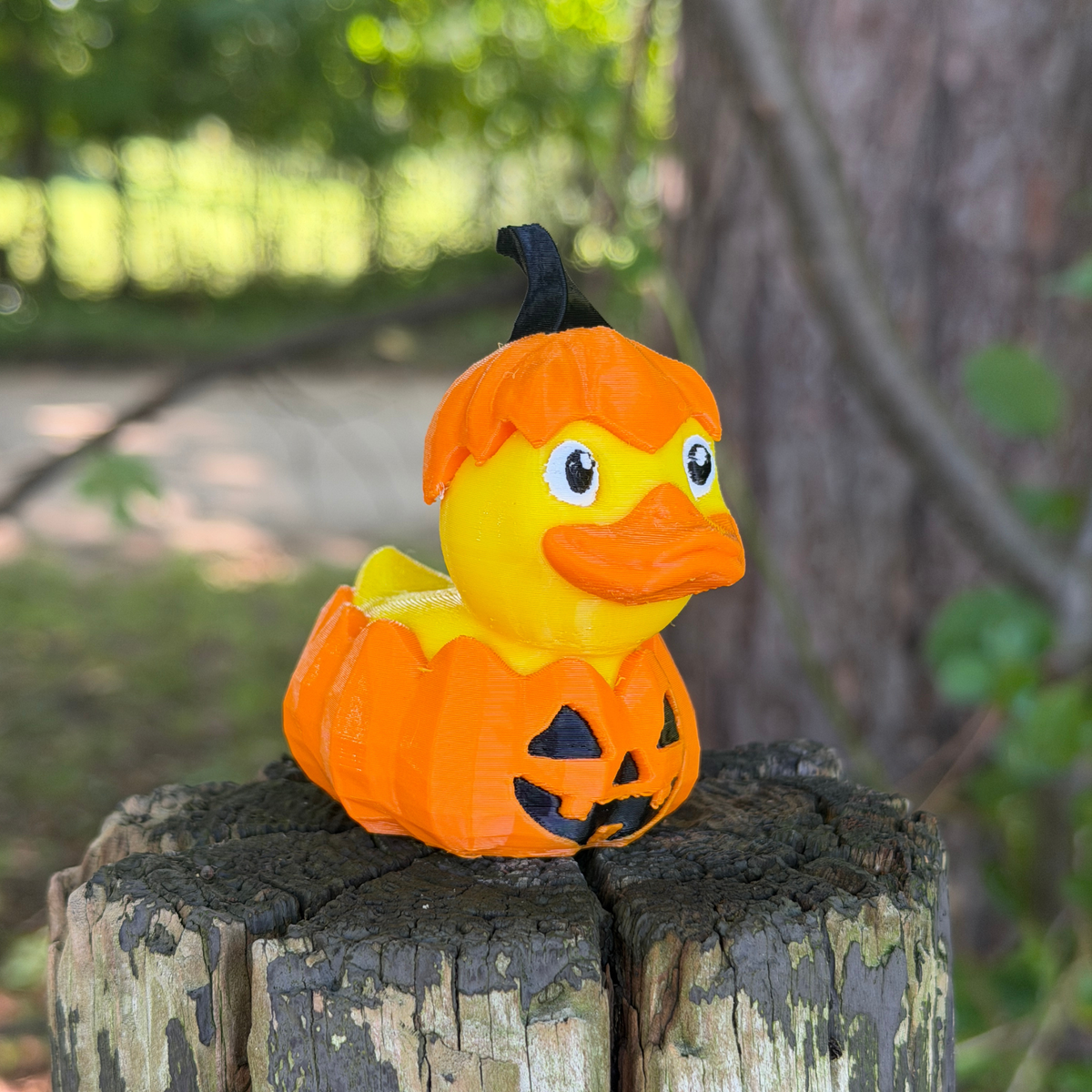 Jack O Lantern Duck | Halloween Pumpkin Decor