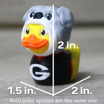 Georgia Bulldog Duck – UGA Graduation Gift, Dawgs Fan Collectible, Game Day Toy