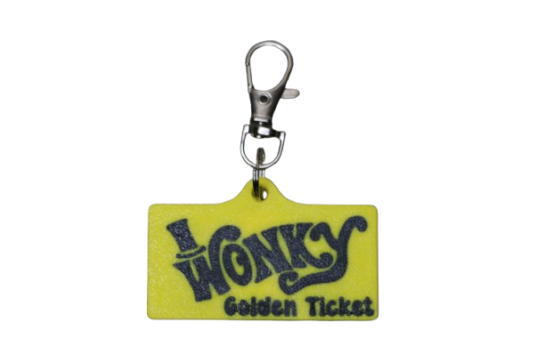 WonkyWilla Golden Ticket Keychain