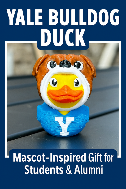 Yale Bulldog Duck Gift – Handmade Mascot Collectible for Fans & Alumni