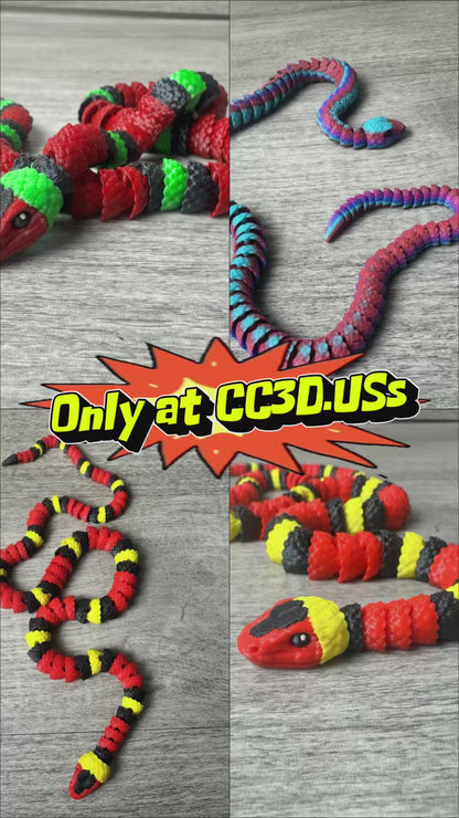 Articulated Snake Toy – Flexible Poseable Reptile Model, Fun Gift for Snake Lovers and Collectors